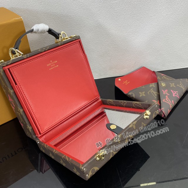 Lv路易威登2023專櫃新款Mobile Box斜挎小硬箱 LV老花手提盒子包 ydh5220